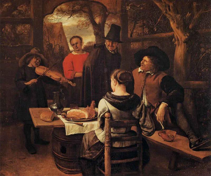 Jan Steen The Meal Norge oil painting art